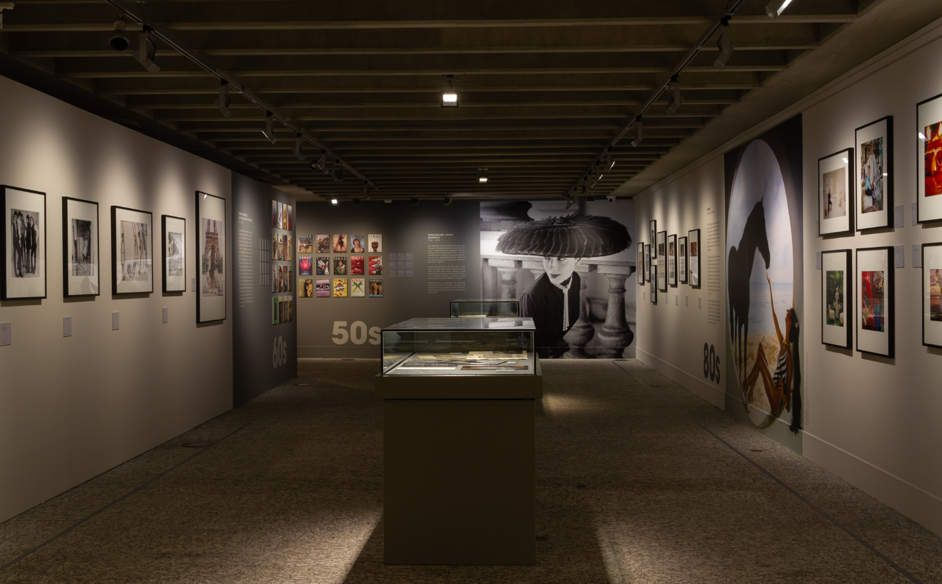 Panoramic view of the gallery: 1950s, 1960s and 1980s sections