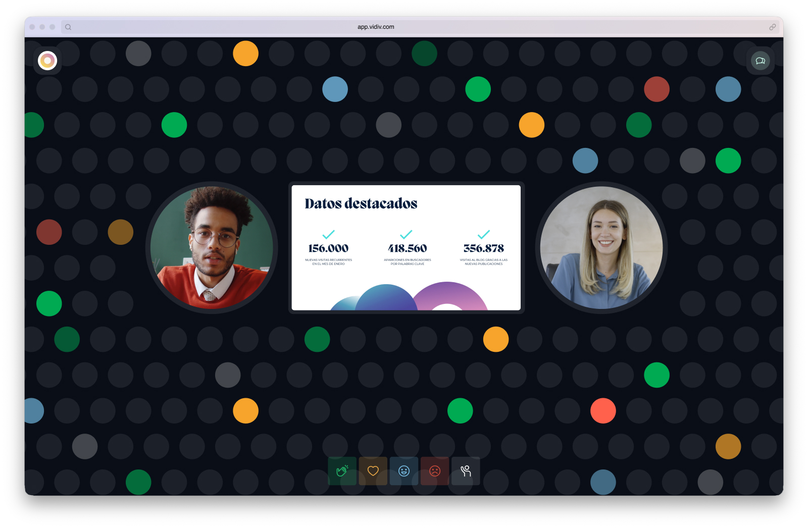 Vidiv Eventos — sala virtual con presencia de asistentes